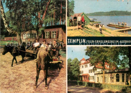 72946572 Templin Erholungsheim Aufbau Pferdewagen Templin - Templin