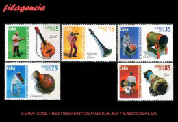 CUBA MINT. 2016-22 INSTRUMENTOS MUSICALES TRADICIONALES - Unused Stamps