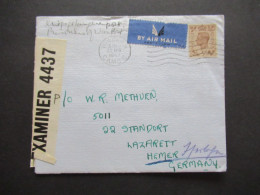 GB 1942 POW Kriegsgefangenenpost Mit Zensurstreifen Opened By Examiner 4437 Wisbech Cambs - Hemer Lazarett - Lettres & Documents