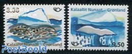 Greenland 2012 Norden 2v, Mint NH, History - Nature - Europa Hang-on Issues - Sea Mammals - Neufs
