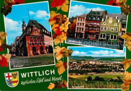 72943836 Wittlich Rathaus Marktplatz Landschaftspanorama Weinreben Wittlich - Wittlich