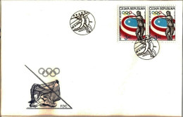 FDC 116 Czech Republic OG Atlanta 1996 Notice Poor Scan, But The FDC Is Fine - Verano 1996: Atlanta