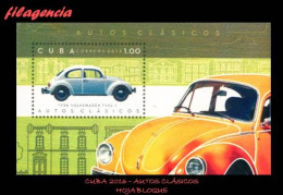 CUBA MINT. 2016-27 AUTOS CLÁSICOS. HOJA BLOQUE - Ungebraucht