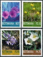 Botswana 2004. Flowers (MNH OG) Set Of 4 Stamps - Botswana (1966-...)