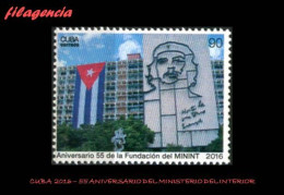 CUBA MINT. 2016-29 55 ANIVERSARIO DEL MINISTERIO DEL INTERIOR. ERNESTO CHE GUEVARA - Neufs