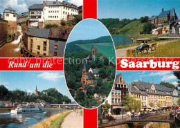 72942120 Saarburg Saar Burganlage Altstadt Fahrgastschiff Stadt Saarburg Saarbur - Saarburg