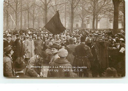PARIS - Manifestation à La Mémoire De Jaurès - Défilé Du E.S.R. (vendue En L'état) - Demonstrations