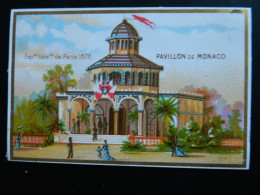 CHROMO EXPOSITION UNIVERSELLE DE PARIS 1878   ( 12  X   8,2 Cms)  PAVILLON DE MONACO - Artis Historia