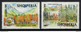 CEPT / Europa 1999 Albanie N° 2445 - 2447 ** Réserves Et Parcs Naturels - 1999