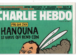 CHARLIE HEBDO N° 1229 .  Février 2016 - Humour