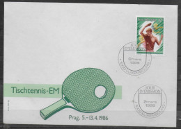 LUXEMBOURG FDC 1988 Tennis De Table - Table Tennis