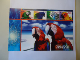 ANTIGUA  & BARBUDA  MNH  STAMPS SHEET BIRD BIRDS PARROTS - Papagayos