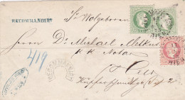 1873: Wien: R-Stempel In Hufeisenform - Cartas & Documentos