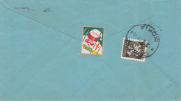 Bulgarien 1936: Brief Von USA Nach Sofia/Tax, USA-Vignette Holiday Greetings - Sonstige & Ohne Zuordnung