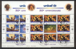 Nations Unies  Genève   321/322 En Feuillet   Ob  TB  UNICEF  - Oblitérés