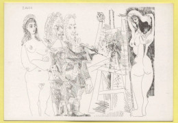 PABLO PICASSO Série 347 Eau Forte - Nu Femme érotique AUTO PORTRAIT - 1968 - Picasso