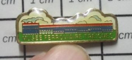 1615A Pin's Pins / Beau Et Rare / TRANSPORTS / MUSEE FERROVIAIRE DE TREIGNES TRAIN LOCOMOTIVE WAGONS - Transports