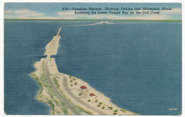 CPSM 9 X 14 Etats Unis USA (5) Sunshine Skyway, Showing Fishing And Recreation Areas Spanning The Lower Tampa Bay On The - Other & Unclassified