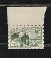 Maroc. Protectorat. Timbre. Poste Aérienne. Yvert & Tellier N° 65. 1948. Solidarité 1947. Ravitaillement. - Airmail