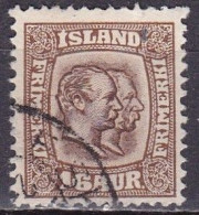 IS008B – ISLANDE – ICELAND – 1907/08 – KINGS CHRISTIAN IX & FREDERIK VII - SG # 88 USED 42 € - Used Stamps