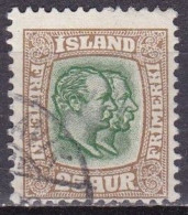 IS008D – ISLANDE – ICELAND – 1907/08 – KINGS CHRISTIAN IX & FREDERIK VII - SG # 90 USED 13 € - Gebruikt