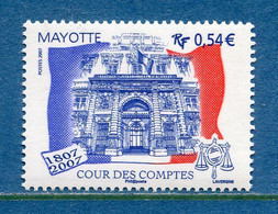 Mayotte - YT N° 196 ** - Neuf Sans Charnière - 2007 - Neufs