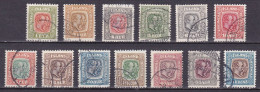 IS009A – ISLANDE – ICELAND – 1907/08 – KINGS CHRISTIAN IX & FREDERIK VII - SG # 81/93 USED 180 € - Used Stamps