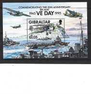 1995 GIBRALTAR BF 20** Ou 726** Cinquantenaire Fin Seconde Guerre Mondiale, Avions, Porte-avions - Gibraltar