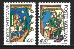 VATICAN. N°698-9 De 1980. Saint Albert Le Grand. - Cristianismo