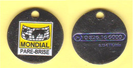 Jeton De Caddie " MONDIAL PARE-BRISE " (recto-verso) [C]_Je302 - Jetons De Caddies