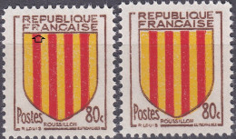 18076 Variété : N° 1046 Blason Roussillon FPANCAISE + Normal ** - Nuovi