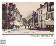 Cpa ( Dép 31 )   à    LUCHON       ""  L'Avenue Carnot Et Le Port De Vénasque " - Luchon