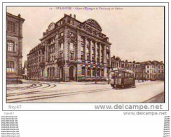 Cpa ( Dep  68  )  à MULHOUSE       " La Caisse D'Epargne Et Faubourg De Belfort "   1919 - Banks