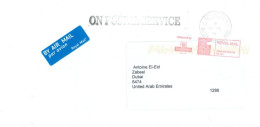 GREAT BRITAIN. - 2015, POSTAGE PAID FRANKING MACINE COVER TO DUBAI. - Lettres & Documents