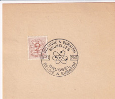 1961 BELGIQUE & EURATOM BRUXELLES BRUSSEL BELGIE - Storia Postale