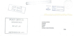 GREAT BRITAIN. - 2016, POSTAGE PAID FRANKING MACHINE COVER TO DUBAI. - Cartas & Documentos