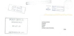 GREAT BRITAIN. - 2016, POSTAGE PAID FRANKING MACHINE COVER TO DUBAI. - Brieven En Documenten