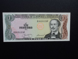 RÉPUBLIQUE DOMINICAINE * : 1 PESO ORO   1987    P 126a      NEUF - Repubblica Dominicana