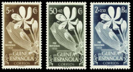 GUINEA ESPAÑOLA FLORA 1952 Yv 336/8 MNH - Spanish Guinea