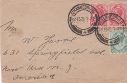 From South Africa To USA - 1920 - Lettres & Documents