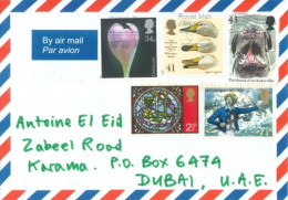 GREAT BRITAIN. - 2016, STAMPS COVER TO DUBAI. - Cartas & Documentos