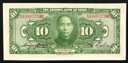 CINA  The Central Bank Of China 10 Dollars Shanghai 1928 LOTTO 005 - China