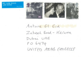 GREAT BRITAIN. - 2016, STAMPS COVER TO DUBAI. - Lettres & Documents