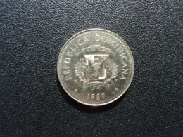 RÉPUBLIQUE DOMINICAINE * : 25 CENTAVOS   1989    KM 71.1     SUP+ - Dominicana