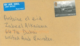 GREAT BRITAIN. - 2014, STAMP COVER TO DUBAI. - Covers & Documents