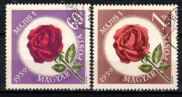 Hongrie 1959 Mi 1581-2 (Yv 1276-7), Obliteré - Usati