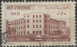 SYRIA 1953 GPO, Aleppo -  50p. - Brown FU - Syria
