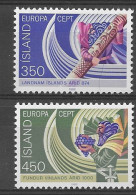 Islandia 1982.  Europa Mi 578-79  (**) - 1982