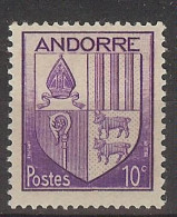 Andorra Fran. 1944 Escudo 10 C Ed:95 (*) - Ungebraucht