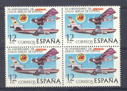 Spain 1977 - Ann. Iberia Ed 2448 Bl (**) - Airplanes